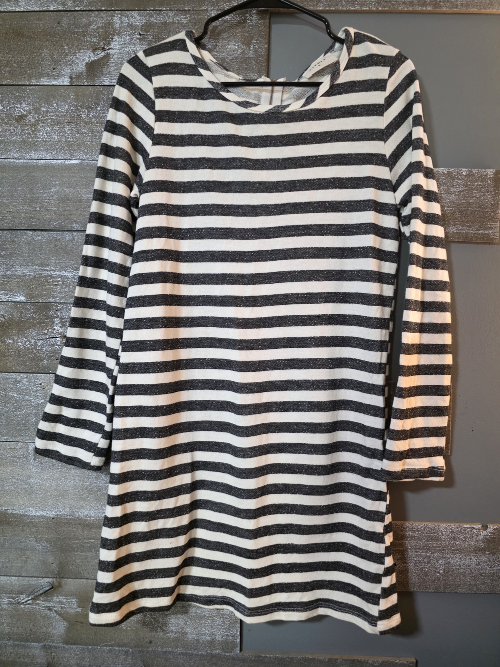 Everly Black & White Striped Long Sleeve Casual Top